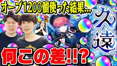 【超獣神祭ガチャ】久遠(くおん)狙いでオーブ1200個使って240連した結果..!? M4タイガー桜井&宮坊/スタッフ小川がガチャる！【モンスト】