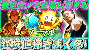 【モンスト】モンストの日だけど、経験値プラスきたから最近ドはまり中の木ノマベル周回する