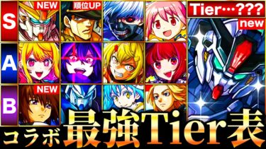 【モンスト】ガンダム参戦＆承太郎の評価急上昇！新環境コラボ最強キャラランキングTOP30《Tier表》《ガンダムシリーズコラボ》