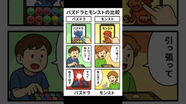 AIにパズドラとモンストの比較を漫画で描いてもらった結果がやばすぎるｗｗｗｗ【パズドラ実況】 #Shorts